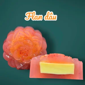 Rau câu trung thu flan dâu